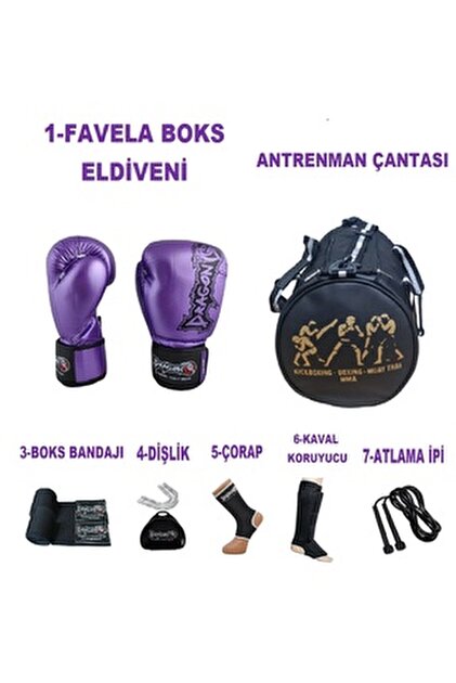 Dragondo Kıck Boks, Boks, Muay Thai Sporcu Çantalı Antrenman Seti