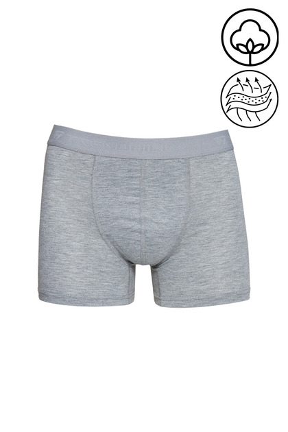 Men's Cotton Lycra Stretch Fabric Boxer Gray 7811-g