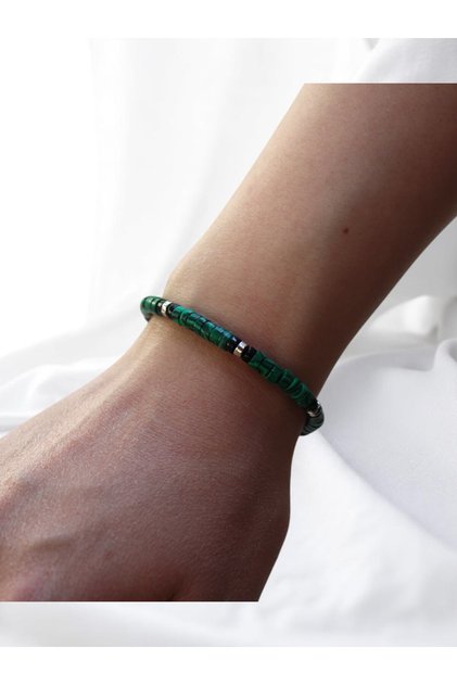 Malachite Stone Bracelet |   Adjustable |   Unisex |   Natural Stone Anti Negative Energy