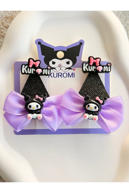 Kuromi Model Ear Clamp Buckle Set of 2