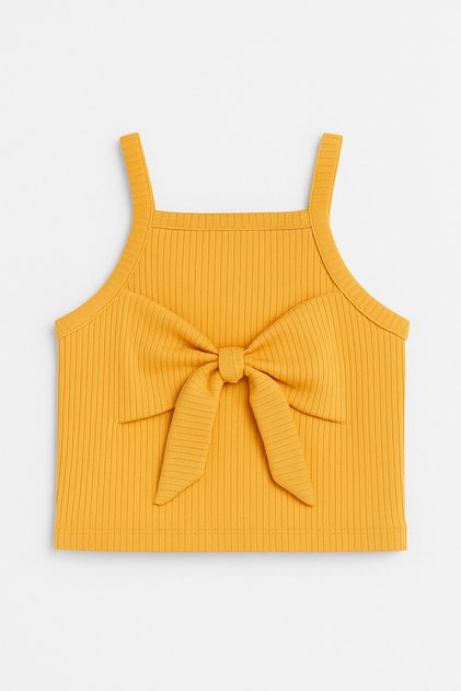Girl's Cotton Bow Detailed Undershirt