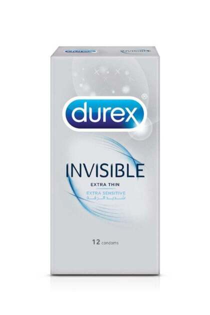 Invisible Ultra Thin Lubricated Condoms for Men - 12 Pieces