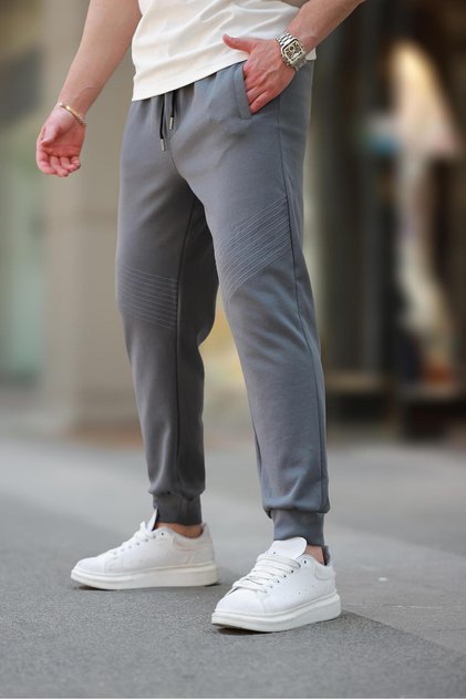 Geräucherte Herren-Jogginghose mit Bündchen E6570