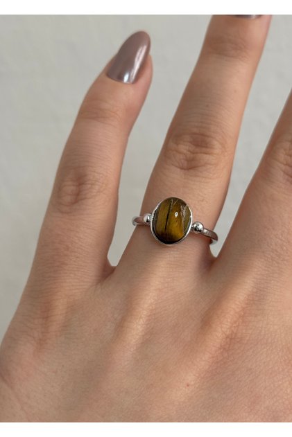 Cat Eye Stone Retro Ring (Size Adjustable)