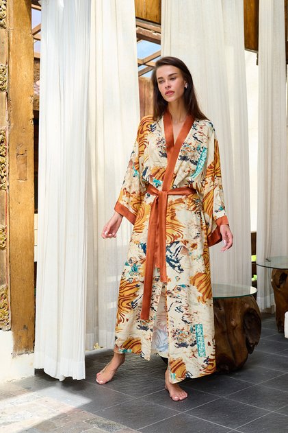 Okinami Kadın Uzun Kimono