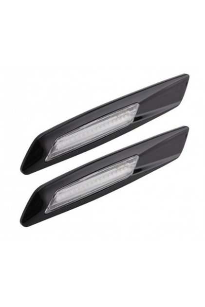 Σετ 2 μαύρων LED φλας BMW E60, E61, E90, E91, E81, E82, E88