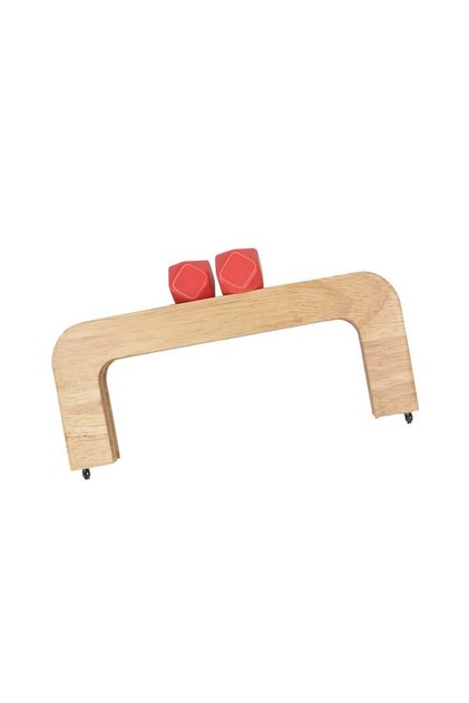 Ahşap Burs Renkli Boncuklu - Natürel 20CM