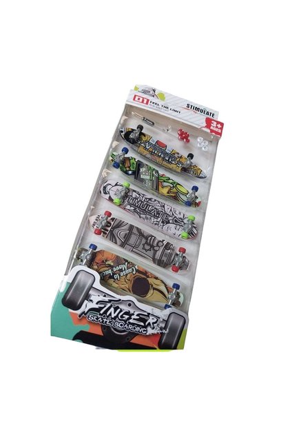 5li Parmak Kaykay Başlangıç Seti Skatebord 36 Pcs Söktak Anahtarlı Yedek Tekerler Tornavida