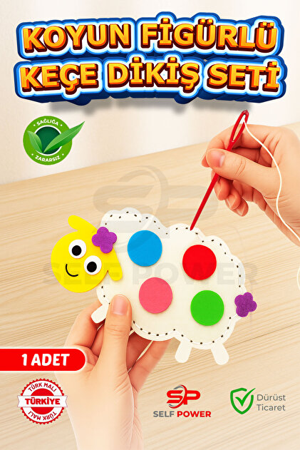 Self Power Çocuklar İçin Kendin Yap Keçe Dikiş El Sanatları 3 Yaş