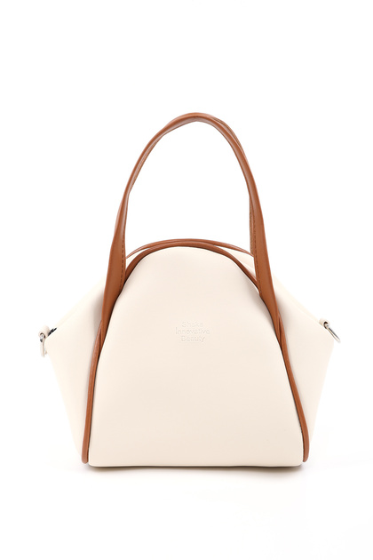 Cream - Tan Shk132 Faux Leather, Single Compartment with Zipper, Snap Detail, Strap Hand and Cross Shoulder Bag