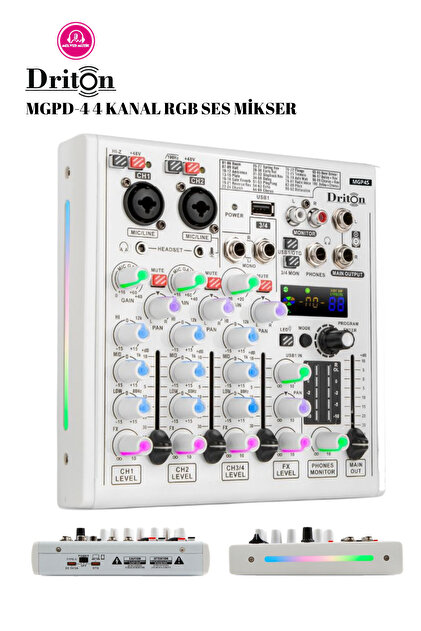 DRİTON MGPD-4 RGB IŞIKLI 4 KANAL BİLGİSAYAR LAPTOP PC UYUMLU 4