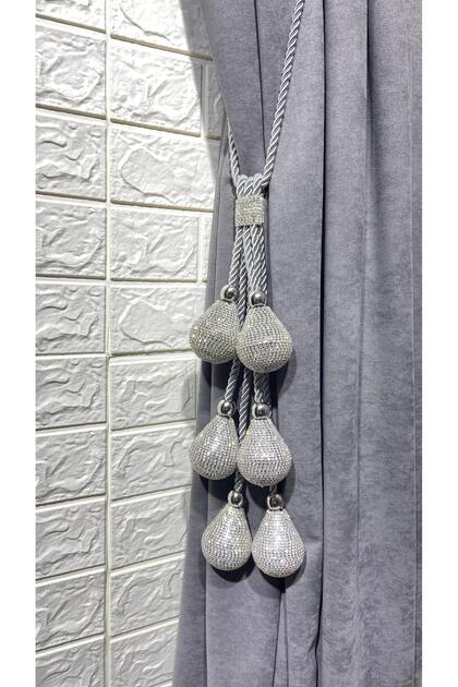 Curtain Accessory Curtain Collection Bracol Luxury Pear Stone Model Background Curtain Accessory Attachable to Cornice