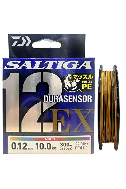 DAIWA Saltiga Dura 12 Braid 1.0PE 0.12mm 300m Multi Color İp