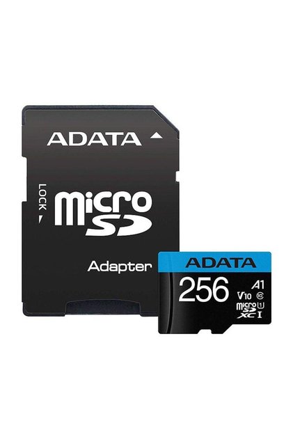 Κάρτα μνήμης Adata Premier, MicroSD, UHS-I, Κλάση 10, 256 GB + Προσαρμογέας