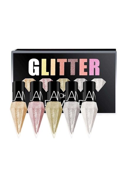 Organic Waterproof Gel Liquid Glitter Eyeliner Assorted 5 pcs