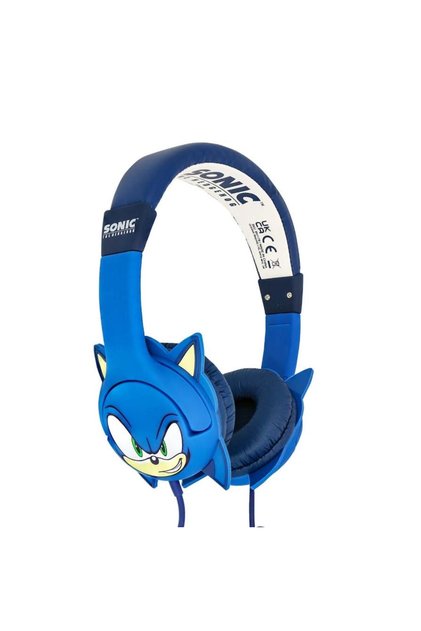 Casti pentru copii Stereo OTL Technologies SONIC, Urechi de cauciuc, Jack 3.5mm (Albastru)