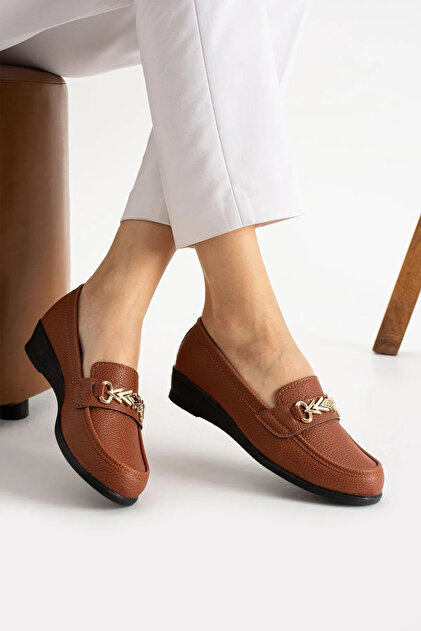 Women's Orthopedic High Sole Daily Buckle Detailed Summer 4 Season Mother Sports Shoes Ballerinas