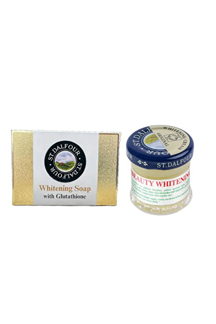 St. Dalfour whitening soap & whitening cream pack of 1
