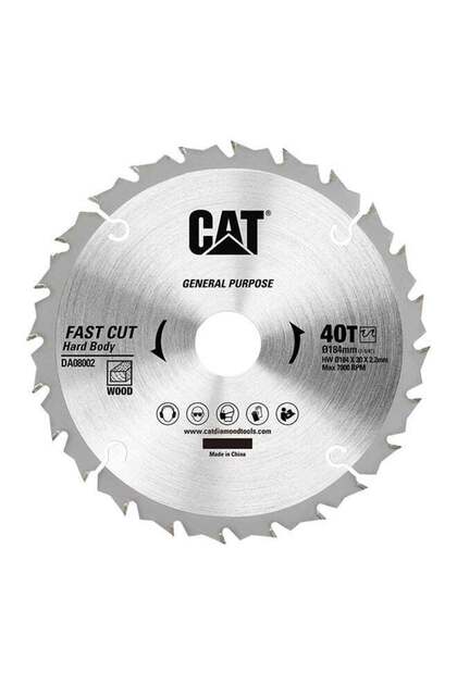 شفرة المنشار الدائرية CAT DA08002 TCT - متعددة الأغراض 40T Ø184mm 7-1/4”