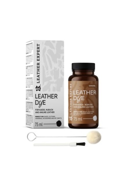 Caramel Leather Expert, Vopsea pentru piele întoarsă, nubuc, anilină 75ml