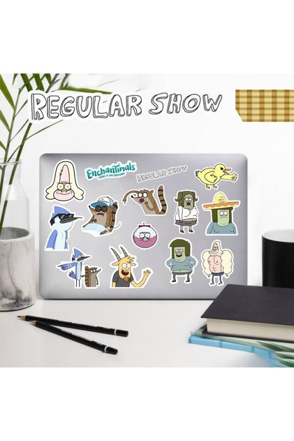 Regular Show Laptop Notebook Phone Case Sticker Pack