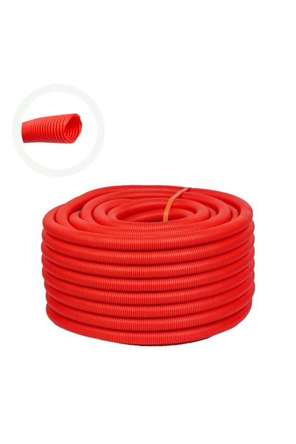 Tub copex flexibil, diametru 14 mm, 100 m, ignifug, portocaliu, polietilena - COBI SMART®