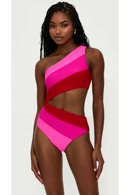 ASYMMETRIC SINGLE SHOULDER SWIMSUIT DB20020M