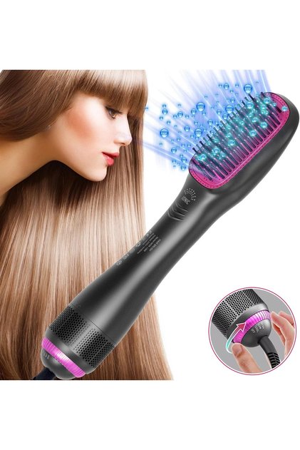 Perie electrică 3 în 1 Regal Bliss®, turmalină, ionizare, 1000W, uscare & styling, reglabilă, Gri