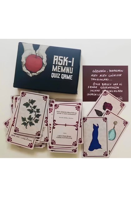 Love Memnu Question-Answer Card Game – 220 Questions, 110 Cards | Fun Gift for Array Lovers