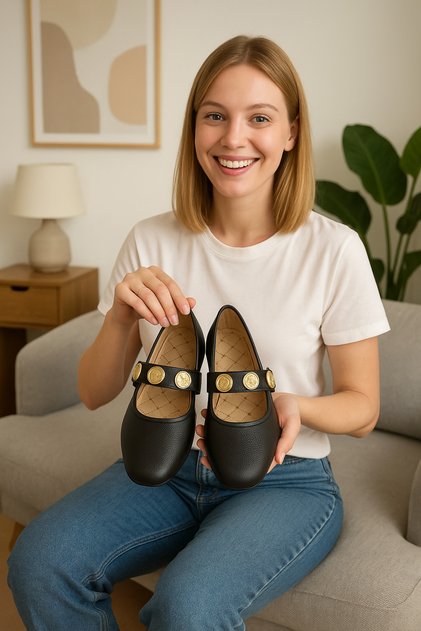 Fashionable Stoned Daily Comfortable Ballerinas Soft Sole Office Home Ballerinas