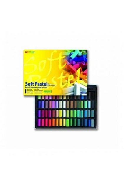 64'lü Yarım Boy Toz Pastel (soft Pastel) Set / MPS-64