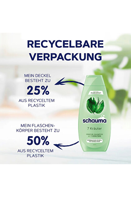 Schauma Shampoo 7 Herbs, Krauter Shampoo 400 ml- Trendyol