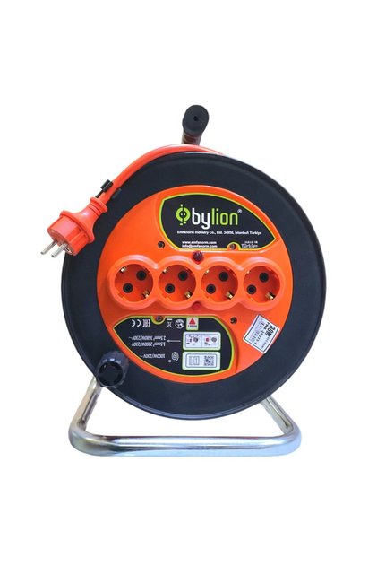 Seyyar Makaralı Uzatma 3*2,5 Mm 30 Mt Termal Sigortalı