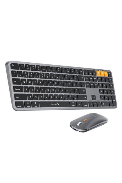 KM100-A Uzay Grisi Bluetooth Mac Uyumlu Sessiz Klavye Mouse Seti (CP014528)