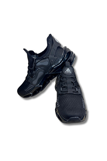 MC Jamper 2277 Siyah Amortisör Tabanlı Bağcıklı Erkek Spor