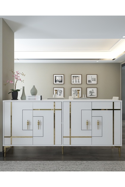 SİMGECT (KX180) KONSOL BEYAZ-ALTIN