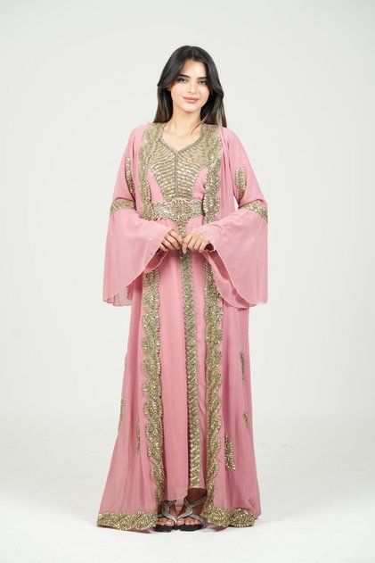 Moroccan Kaftan Embroidered Luxury Dress Women Kaftan Dress