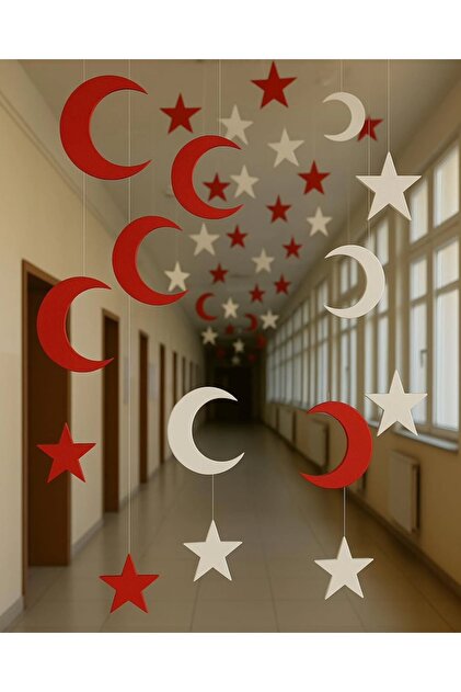 100lü Strafor Puzzle Ay Yıldız Süsleme
