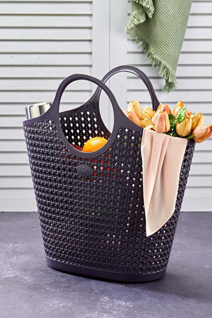 Silicone Premium Easy Storable Basket Bag Organizer, 25Lt 43X28X48Cm