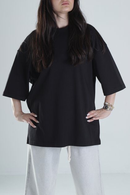 Oversize black women's t-shirt coc1315