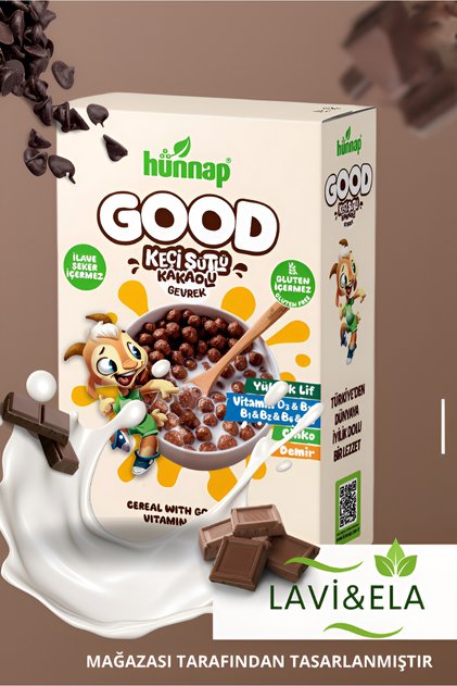Hünnap Good Cops Keçi Sütlü Vitaminli Kakaolu Gevrek Coco Pops 240 gr