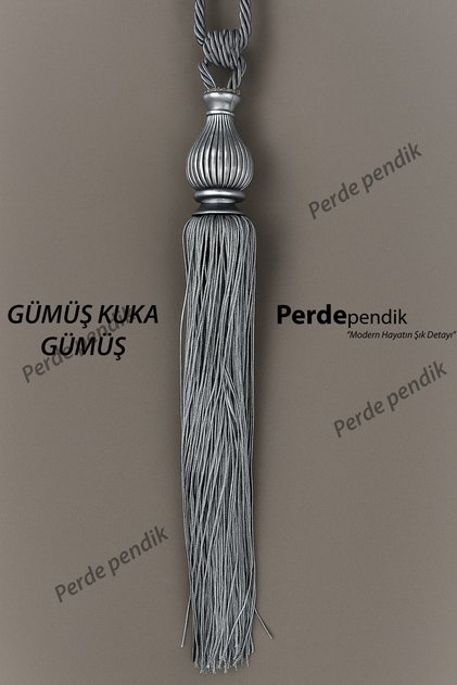 Modern Fon Perde Toplama Aparatı Gri Kornişe Takmalı Tavan Braçolu, Perde Aksesuarı (1 ADET)