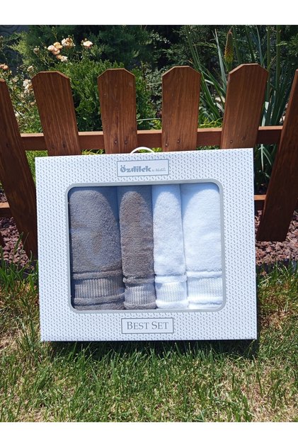 Özdilek 4 PIECE Colorist Best Set (Set pentru baie turcească) 100% bumbac