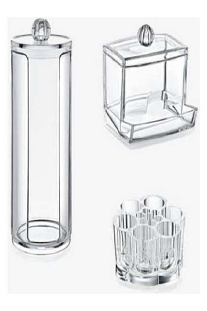 Opportunity Bear 3-Piece Makeup Set, High-Quality Acrylic Material