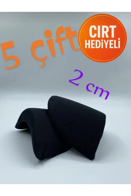 Vatka Omuz Ve Ceket Vatkası Topuk Ve Ayakkabı Vatkası 2 Cm 5 Çift (cırt )