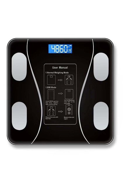 Bluetooth Body Fat Scale 26x26cm Smart Health Scale