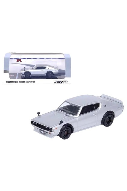 1:64 Nissan Skyline 2000 Gt-R (Kpgc110) Silver In64-Kpgc110-Sil