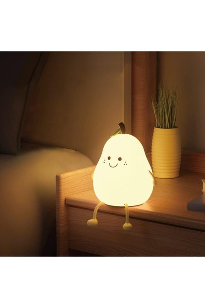 Pear Lamb Duck Panda Bulbs Led Night Light Cute Silicone Dimmable Children Baby Colorful