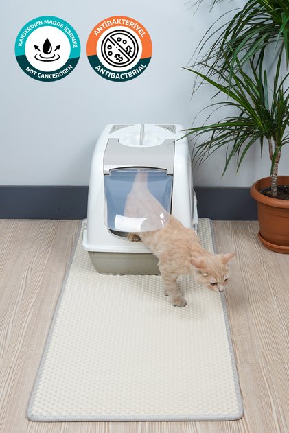 (50X110 CM) HÜCRELİ KEDİ KUMU PASPASI KEDİ MATI KEDİ TUVALET ÖNÜ PASPASI