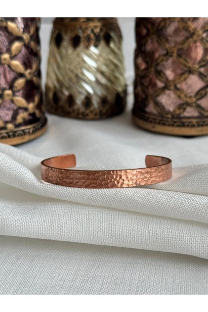 Pure Raw 100% Copper Self Patterned Bracelet